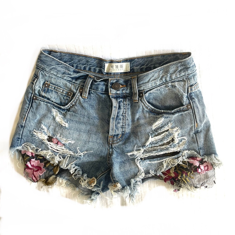 Free People Jean Shorts
